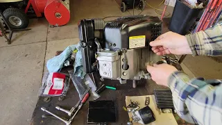 20 hp Briggs vanguard part 2. oil cooler install and 1st start