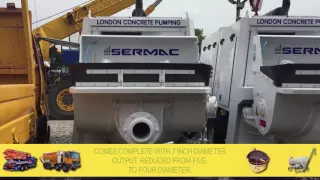 Sermac Model STAR80 Trailer Mounted Concrete Pump