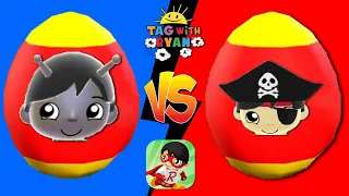 Tag with Ryan Pirate Ryan vs Ry-Glorb Ryan Mystery Surprise Egg Search Video All Characters Unlocked