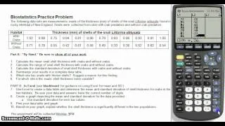 Calculating Mean and Standard Deviation with TI-83