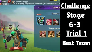 Lords Mobile Challenge Stage 6-3 Trial 1 best F2P Team