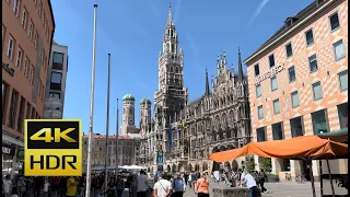 ⭐️[4K HDR 60fps] Munich City Center POV Walk 2022