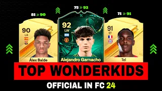 FIFA 24 | TOP OFFICIAL BIGGEST WONDERKIDS IN EA FC 24! 😱🔥 ft. Garnacho, Balde, Tel...