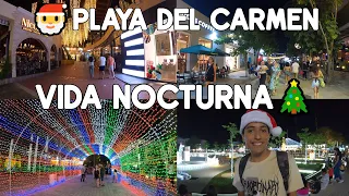 Quinta Avenida Adornos De Navidad Mucha Gente Y Buen Ambiente Diciembre 2023