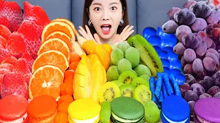 ENG SUB) радуга лёд фрукты десерт❄ земляника манго виноград  апельсин Ssoyoung