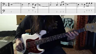 The Police - Walking on the moon bass cover with tabs