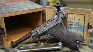 НАШЁЛ НЕМЕЦКИЙ ПИСТОЛЕТ LUGER P 08 !