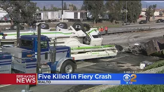 At Least 5 Killed Following Fiery Crash On 10 Freeway