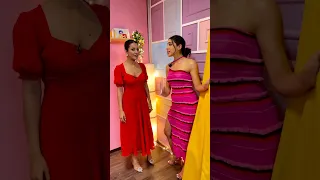 Shehnaaz Gill & Sara Ali Khan knock knock Aao Raja moments #shorts #shehnaazgill #saraalikhan