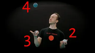 3 ball exercise with 423 pattern | Juggling tutorial