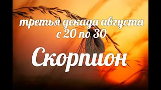 ♏СКОРПИОН с 20-30 августа 2021. Таро-Гороскоп Скорпион/Taro_Horoscope Scorpiо.