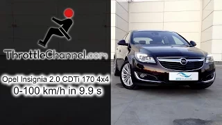 Opel Insignia 2.0 CDTi 170 4x4 acceleration - ThrottleChannel.com