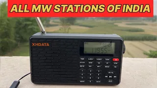 PART-1 Tuning Of All Medium Wave Stations On My XHDATA D109 Radio #akhilvlogpoint #radio