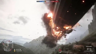 Battlefield 1 -  Airship Zeppelin epic crash!