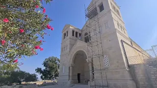 Transfiguration of Jesus, Mount Tabor - Here Moses, Elijah, Peter, James, and John met with Jesus