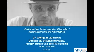 Dr. Wolfgang Zumdick: Joseph Beuys und die Philosophie (Ringvorlesung #12)