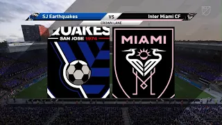 San Jose Earthquakes vs Inter Miami CF | MLS 3 August 2022 Full Match | PS5