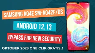 Bypass Frp Samsung A04e/A042F Android 12,13 New Security Gratis.