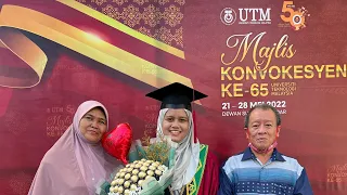 Majlis Konvokesyen UTM ke-65 | Video 1 minit konvo adik ipar #konvokesyen #utm #utmskudai #iphone