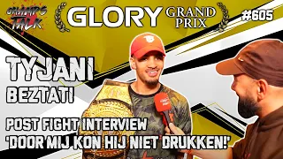 Tyjani Beztati 'Door mij kon hij niet drukken' | Glory Heavyweight Grand Prix | Post-Fight Interview