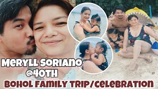 Meryll Soriano 40th Birthday celebration sa Bohol ginanap with Family Baby Gido, Dadi Joem Bascon