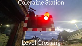 *Flat Tone Alarm* Coleraine Station Level Crossing (Portrush) Saturday January 28.01.2023