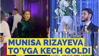 Munisa Rizayeva Yorqinxuja Umarov tuyi ga kech qoldi .Munisa Rizayeva dustlari sabab Dubaydan qaytdi