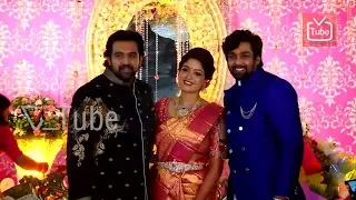 Dhruva Sarja At Meghana Raj & Chiranjeevi Sarja | Wedding Reception | 2018