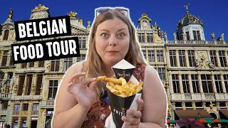 Trying Belgian Food in Brussels (Americans First Time in Belgium)