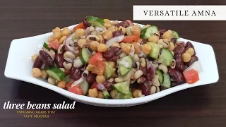 THREE BEANS SALAD 🤤..SUMMER SPECIAL HEALTHY SALAD