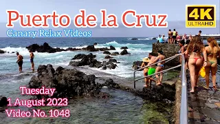 TENERIFE 🏝️ Puerto de la Cruz Canary Islands 1 August 2023 Teneriffa Kanarische Inseln Canarias
