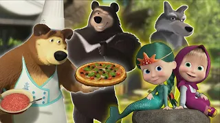 Masha and the Bear Pizzeria - Make the Best Homemade Pizza for Your Friends! cartoons for kids 125