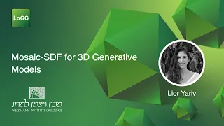 Mosaic-SDF for 3D Generative Models | Lior Yariv