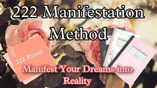 222 MANIFESTATION TECHNIQUE-LAW OF ATTRACTION TECHNIQUE TO MANIFEST YOUR GOALS-ATTRACT MONEY,CAREER