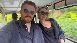 Saoirse Ronan and Jack Lowden in Japan