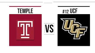 Week 10 2018 Temple vs #12 UCF Full Game Highlights