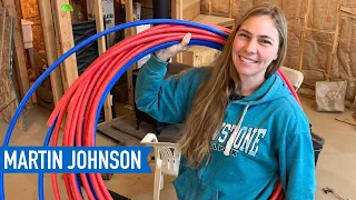 Plumbing our off grid cabin with PEX | Off Grid Cabin Build #48