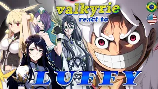 Valkyries React to Luffy  | Record of Ragnarok | gacha react 🇺🇲🇧🇷