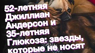 52-летняя Джиллиан Андерсон и 35-летняя Глюкоза: звезды, которые не носят бюстгальтер