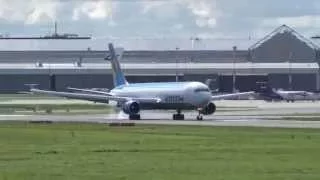 Hard Landing | Uzbekistan Airways Cargo B767F [UK-67002] @ Hamburg Airport