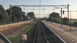 Ride with the train driver from Groningen to Zwolle. (without speedometer)