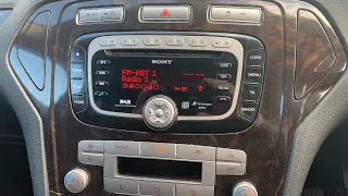 Ford mondeo mk4 radio stereo removal
