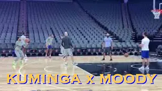 📺 Kuminga x Moody; #JustUs x Wiseman; Juan Toscano-Anderson at Warriors morning shootaround in SAC