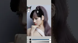 Kuromi cute Lisa hair edit 🖤💗