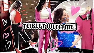 thrift with me for a valentine's day look 💖😘♡ ♥💕❤ thrift haul vintage secondhand style