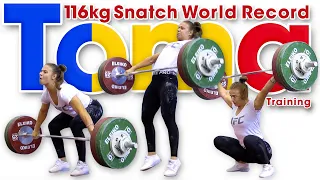 World Record in the Training Hall?! Loredana Toma 116kg Snatch! + The Toma Shuffle!