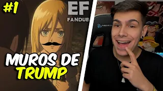 ESTO es demasiado bestia JAJAJA 😂😂 | ZEIRA REACCIONA A Los Titanes de Trump (Shingeki a la Mexicana)