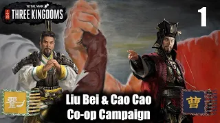 Total War: Three Kingdoms - Rise of the Warlords Liu Bei & Cao Cao Co-op Campaign Part 1