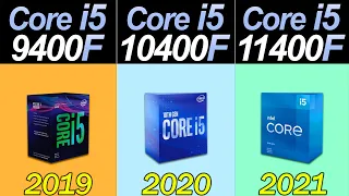 i5-9400F Vs. i5-10400F Vs. i5-11400F | How Much Performance Difference?