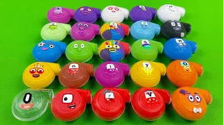 Alphablocks & Numberblocks - Looking For All Slime The Whistle Shapes Coloring! ASMR Slime